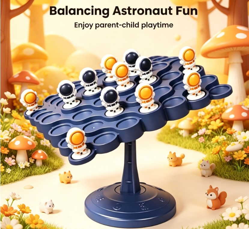 Astronaut Balance Tree Board Game – Fun Two-Player Interactive Strategy Game for Family Parties & Social Gatherings