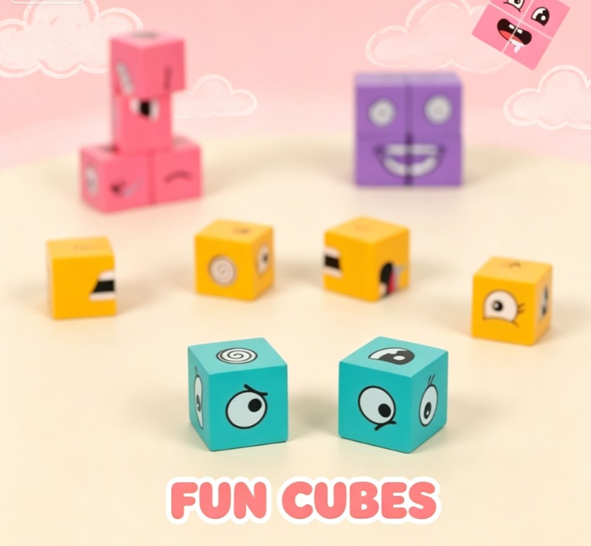 Interactive Face-Changing Wooden Board Game – Fun 4-Player Battle for Family Parties & Social Challenges