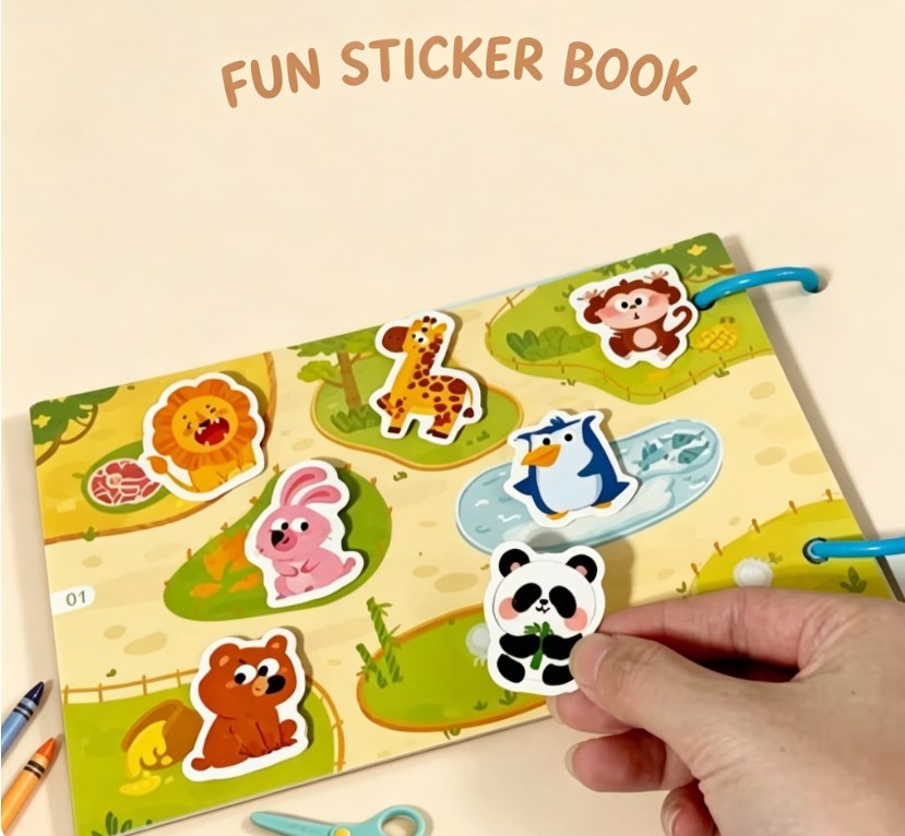 Montessori Reusable Busy Book – Interactive Learning Toy for Toddlers & Preschoolers