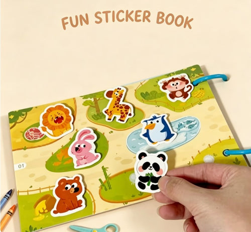 Montessori Reusable Busy Book – Interactive Learning Toy for Toddlers & Preschoolers