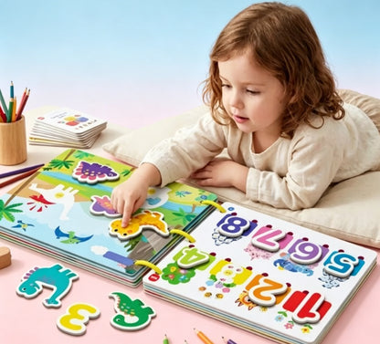Montessori Reusable Busy Book – Interactive Learning Toy for Toddlers & Preschoolers
