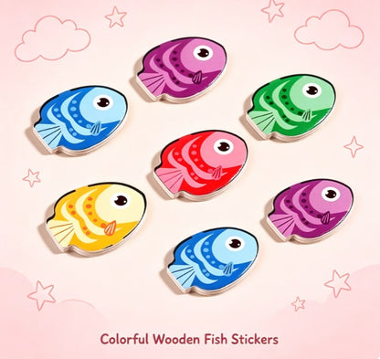 Wooden Logical Thinking Game – Educational Fish Matching Puzzle Toy for Kids